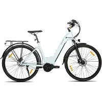 Hiland Overstreet E-Bike Dames - 700 x 40C - Hydraulische Schijfremmen - 3 Speed Naafversnelling - 250W - 10.4Ah Accu - Lage Instap