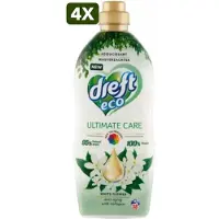 Dreft 4 x Ultimate Care Eco White Flower Wasverzachter - 950 ml (38 wasbeurten)