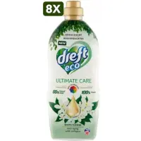 Dreft 8 x Ultimate Care Eco White Flower Wasverzachter - 950 ml (38 wasbeurten)