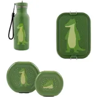 Trixie Bundel Back to School set - Lunchbox/Snackdozen/Drinkfles 500ml - Mr. Alligator