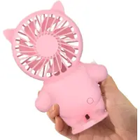 VHV - Bureauventilator - usb bureauventilator - USB oplaadbaar, stil, met LED verlichting - voor kantoor, slaapkamer, thuiswerken