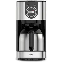 Karaca Series 2303 Steel - Filter Koffiemachine – 1,2L – 12 Kopjes – Thermoskan – Timer – 900W – RVS