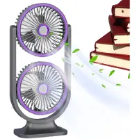 VHV - Bureauventilator - usb bureauventilator - USB oplaadbaar, stil - voor kantoor, slaapkamer, thuiswerken