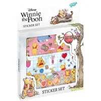 Zdesign Winnie de Poeh sticker set - 3 vellen stickers en speelachtergrond - creatief speelgoed junior jongens en meisjes vanaf 3 jaar