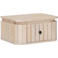 vidaXL Handgemaakt nachtkastje Wit 40 x 30 x 20 cm Massief Mango Hout