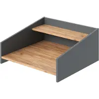 Vicco opzetrek Viktor, Goudkleurig Eiken/Antraciet, 65.6 x 30 cm