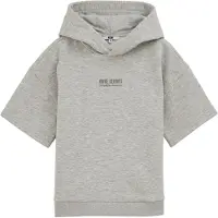 We fashion sweat T-shirt met melée - lichtgrijs Gemêleerd - maat 158/164