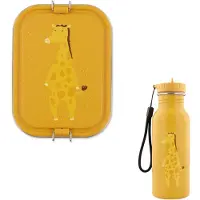 Trixie Bundel Back to School set - Lunchbox/Drinkfles 500ml - Mr. Giraffe
