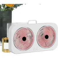 VHV - Campingventilator - campingventilator met lamp - USB oplaadbaar, stil - voor camping, tent, caravan