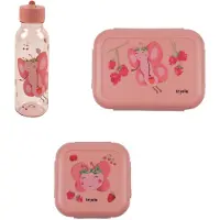 Trixie Bundel Back to School set - Lunchbox/Snackdoos/Drinkfles 500ml - Fruit Fairy Mrs. Butterfly