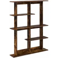 vidaXL Wandplank Gerookt eiken 102 x 20 x 130 cm Bewerkt hout