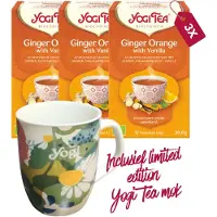 Yogi tea Ginger Orange with Vanilla - 3 pakjes - inclusief limited edition mok