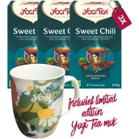Yogi tea Sweet Chili Bio - 3 pakjes - inclusief limited edition mok