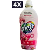 Dreft 4 x Wasverzachter - 40sc/1L - ultimate care pink bloom