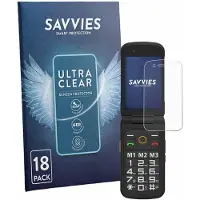 Savvies - Screenprotector voor AGM M8 FLIP - Folie Beschermfolie transparant 18 Stuks