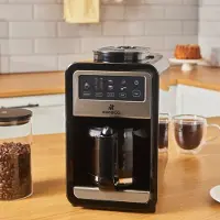Karaca Grindbrew Pro - Filter Koffiemachine met Bonenmaler – 0,85L – 6 Kopjes – Touchscreen – 640W