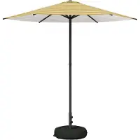 vidaXL Tuinparasol met voet 230 x 230 cm Polyester Rechthoekig