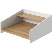 Vicco opzetrek Viktor Artisanaal eiken/Wit 65.6 x 30 cm, Model 60745