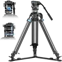 Sirui Twin-Leg Video Tripod 75mm Half-Bowl + VHS10 Professional Fluid Head
