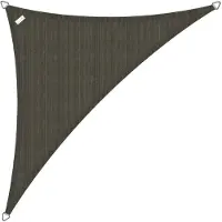 Buitenkado Schaduwdoek driehoek 3x3x4 - Taupe zwart