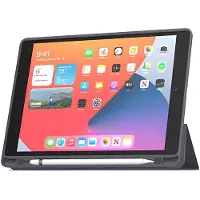 Myway , Hoesje geschikt voor iPad Air 13 inch M2 - SlimSkin Series Folio met Apple Pencil Houder, Marineblauw