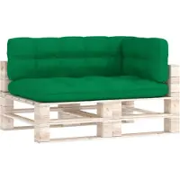 vidaXL Palletkussens 3 st stof groen