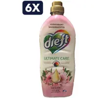 Dreft 6 x Wasverzachter Pink Bloom - 40 Wasbeurten - 1 Liter