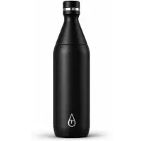 Motivai Easy Sip - RVS Thermosfles met Draaidop – 600ML (20oz) – Lekvrij & Dubbelwandig – Thermosbeker Waterfles To Go – BPA-vrij – Zwart