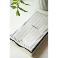 Zusss Cadeauset - Servetten En Servethouder - Verjaardag - Cadeau Keramiek Wit