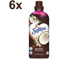 Softlan Ultra Kokos Wasverzachter Bundel 6 x 650 ml – 3D Geurtechnologie – Langdurige Frisheid – 186 Wasbeurten