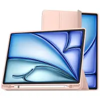 MW , Hoesje geschikt voor iPad Pro 11 inch - SlimSkin Series Folio met Apple Pencil Houder, Roze