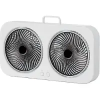 VHV - Campingventilator - campingventilator met lamp - USB oplaadbaar - voor camping, tent, caravan