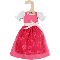 Heless Traditionele Dirndl-jurk voor Modepoppen Pinky - 29cm
