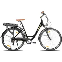 Hiland Montura Elektrische Stadsfiets 28 inch - E-bike Commuter Unisex - 250W Motor - 36V 10.4Ah Accu - 7 Versnellingen - Aluminium Frame