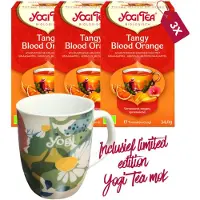Yogi tea Tangy Blood Orange Bio - 3 pakjes - inclusief limited edition mok