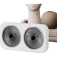 VHV - Campingventilator - campingventilator met lamp - USB oplaadbaar - voor camping, tent, caravan