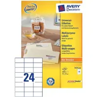 Avery Zweckform AVERY ultragrip Universele etiketten 3474-200 Permanent klevend A4 Wit 70 x 37 mm 220 Vellen à 24 Etiketten
