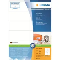 Herma Etiketten 4457 Klevend A4 Wit 10,5 x 4,8 cm 100 Vellen à 12 Etiketten