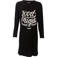 Temptation Dames Bigshirt nachthemd Zwart - Maten: M