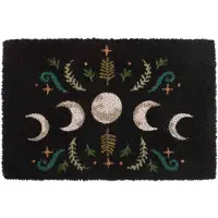 Something Different - Black Dark Forest Moon Phase Deurmat - Multicolours
