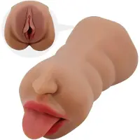 Crazy Bull - mond en vagina masturbator - realistisch - huidkleur