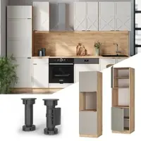 Vicco Fame-Line Ombouwkast fornuis – 60 cm open GrijsBeige