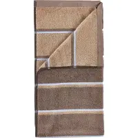Zone Denmark – Sauna Handdoek 100x50 Cm – Taupe, Camel, Hemelsblauw