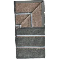 Zone Denmark Sauna handdoek Olive green-taupe-blue fog, 50x100 cm