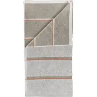 Zone Badlaken Sauna Soft Grey / Eucalyptus / Terracotta (70 x 140 cm)