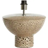 Light & Living Lampvoet Ø32x22 cm YASUR keramiek crème+zwart