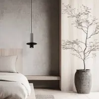 Zambelis Hanglamp 25378, zwart, Woon-/ Eetkamer, metaal, Modern, hanglamp