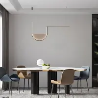 Zambelis Hanglamp 23170, dimbaar, zwart, Woon-/ Eetkamer, Aluminium, Modern, hanglamp