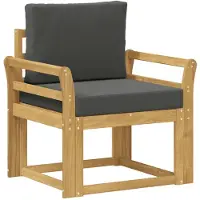 vidaXL 2 Stuk Buiten bank set Polyester Wit en Anthraciet