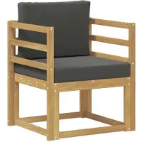 vidaXL Buitensofa Polyester Wit en Anthraciet
